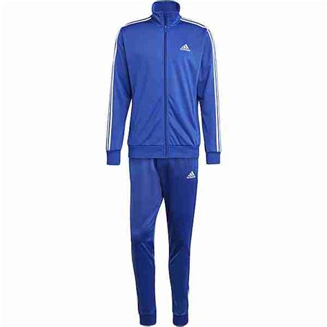 adidas trainingsanzug herren drei streifen blau|Basic 3.